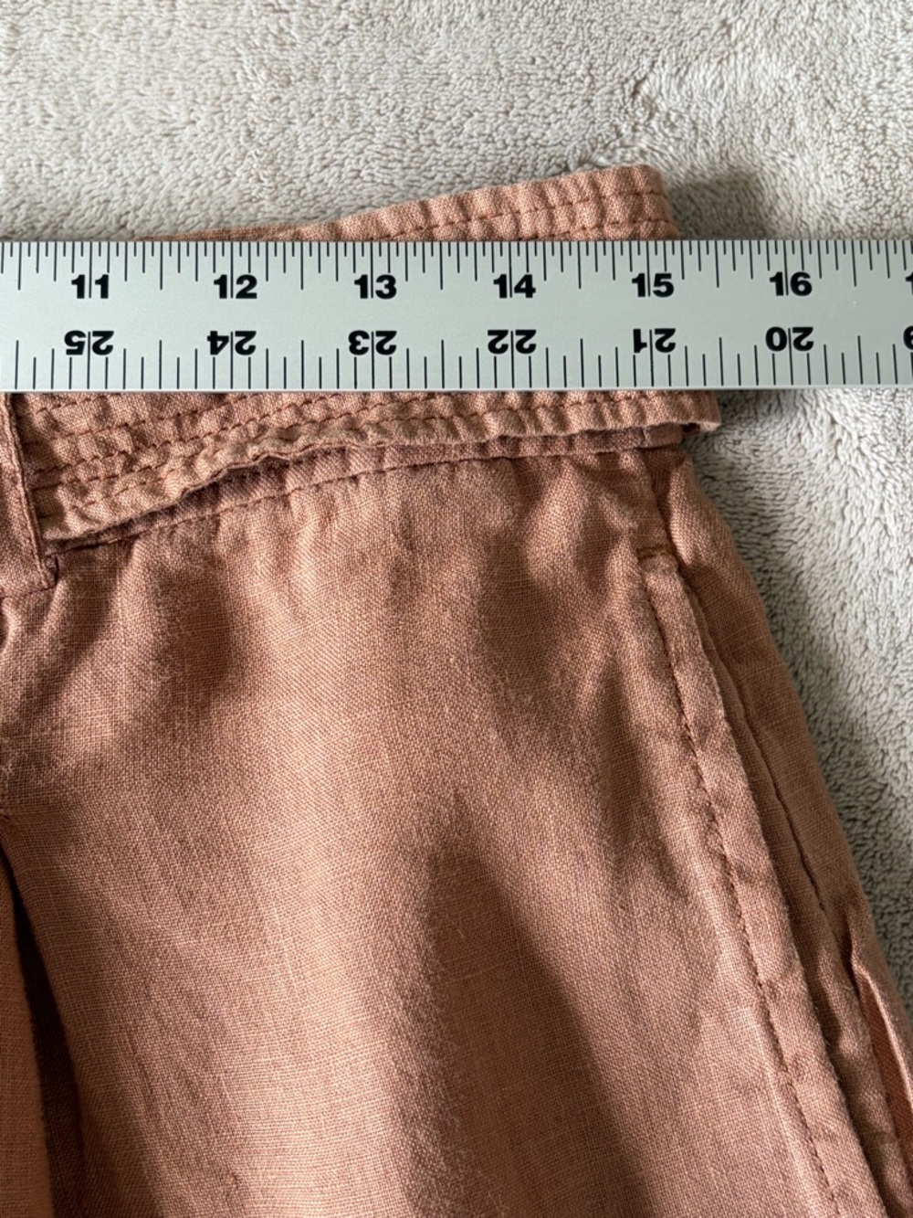 Nicole Miller 100% Linen Wide-leg Pants High-waisted Size 10 Beachy Summer Vaca - Picture 10 of 12